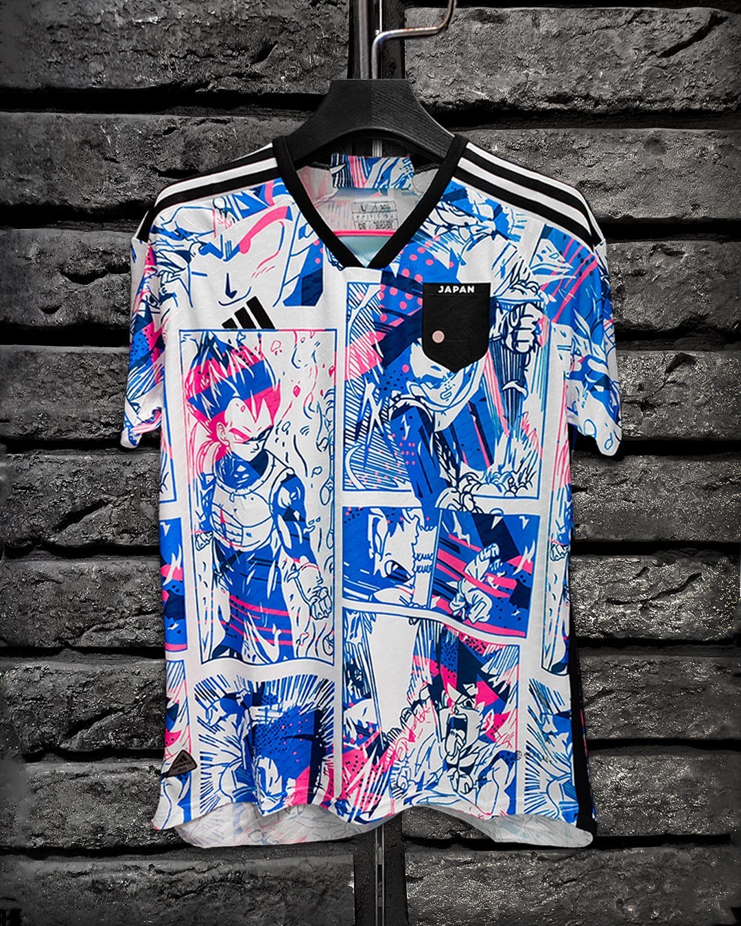 تیشرت کیت انیمه آدیداس ژاپن آبی سایز S تاAdidas Anime  2XL