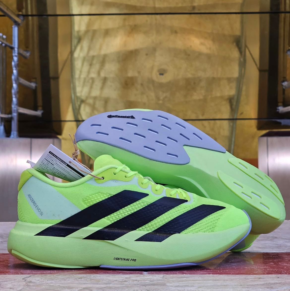 کتونی آدیداس آدی زیرو سبز مشکی سایز ۴۰ تا ۴۵ Adidas Adizero