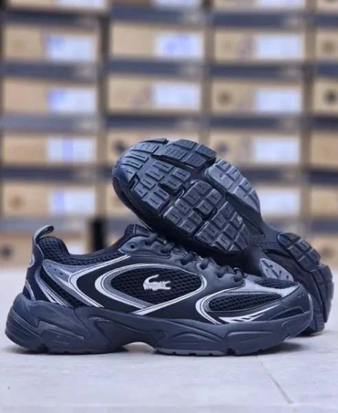 کتونی رانینگ لاگوست استورم 96 مشکی سایز 40 تا 45  LACOSTE Storm 96