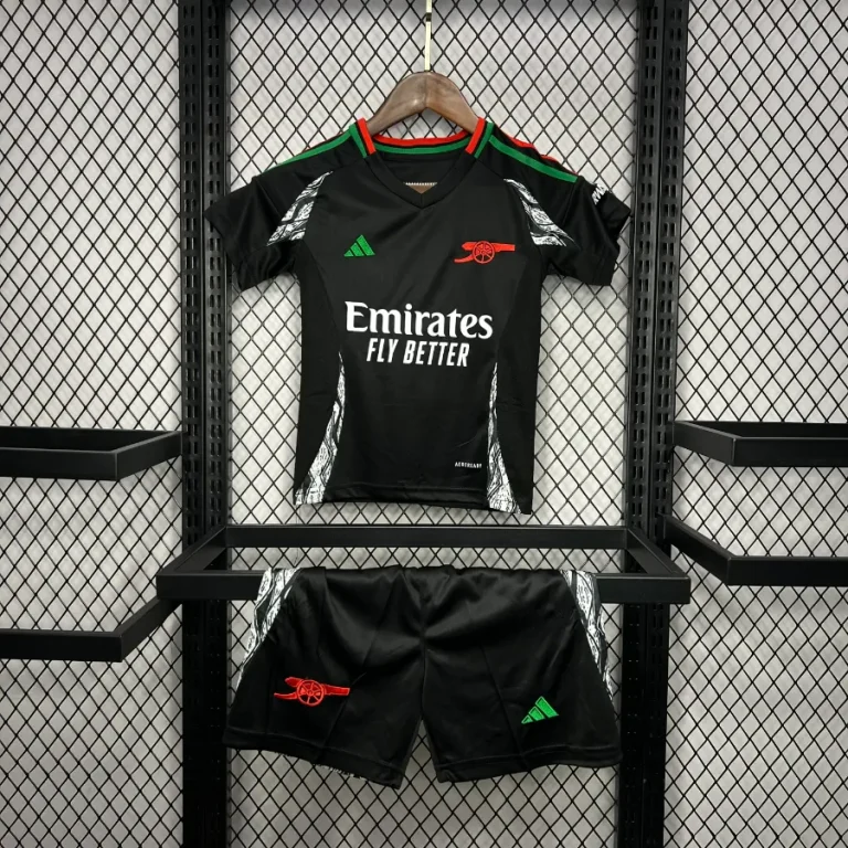 کیت تیشرت دوم آدیداس آرسنال مشکی 2024/25 سایز 20 تا 30 ADIDAS ARSENAL 2024/25