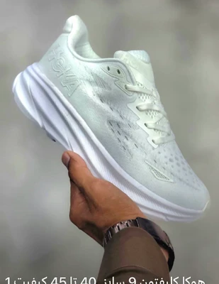 کتونی هوکا کلیفتون 9 سایز 40 تا 45 سفید HOKA CLIFTON 9